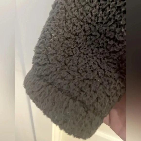 PINK ROSE OVERSIZED SOFT OPEN HOODED TEDDY BEAR JACKET SIZE M - Picture 10 of 13